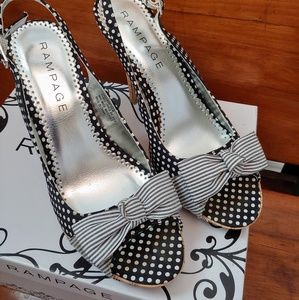 Amazing B&W Polka Dot Heels